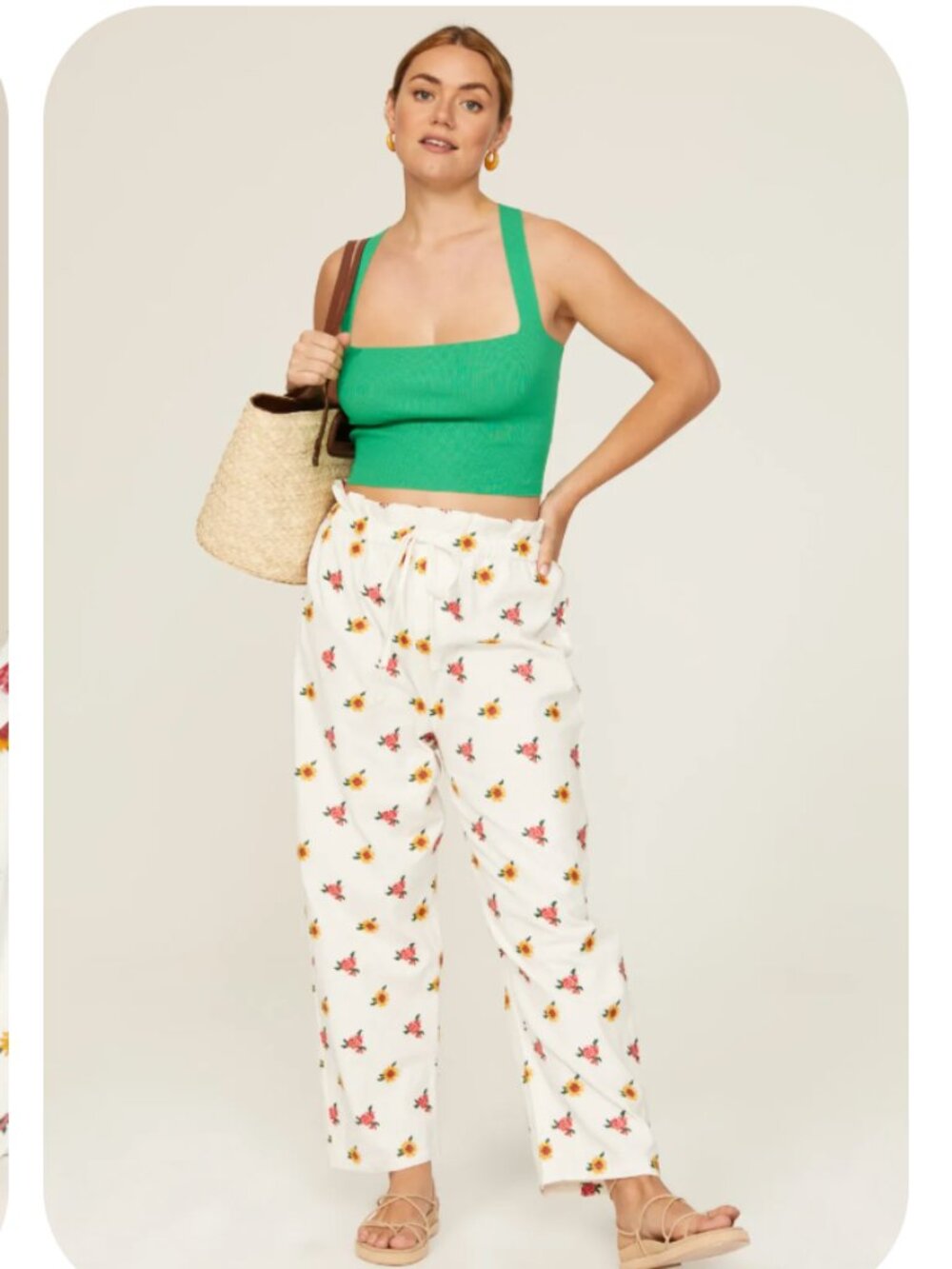 FARM Rio Mixed Flowers Embroidered Pants Size Medium - Picture 7 of 15